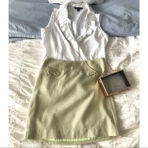 Cute green woven skirt